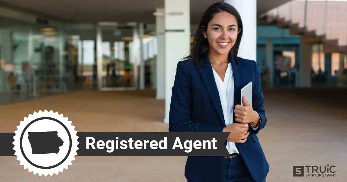 A smiling Iowa registered agent
