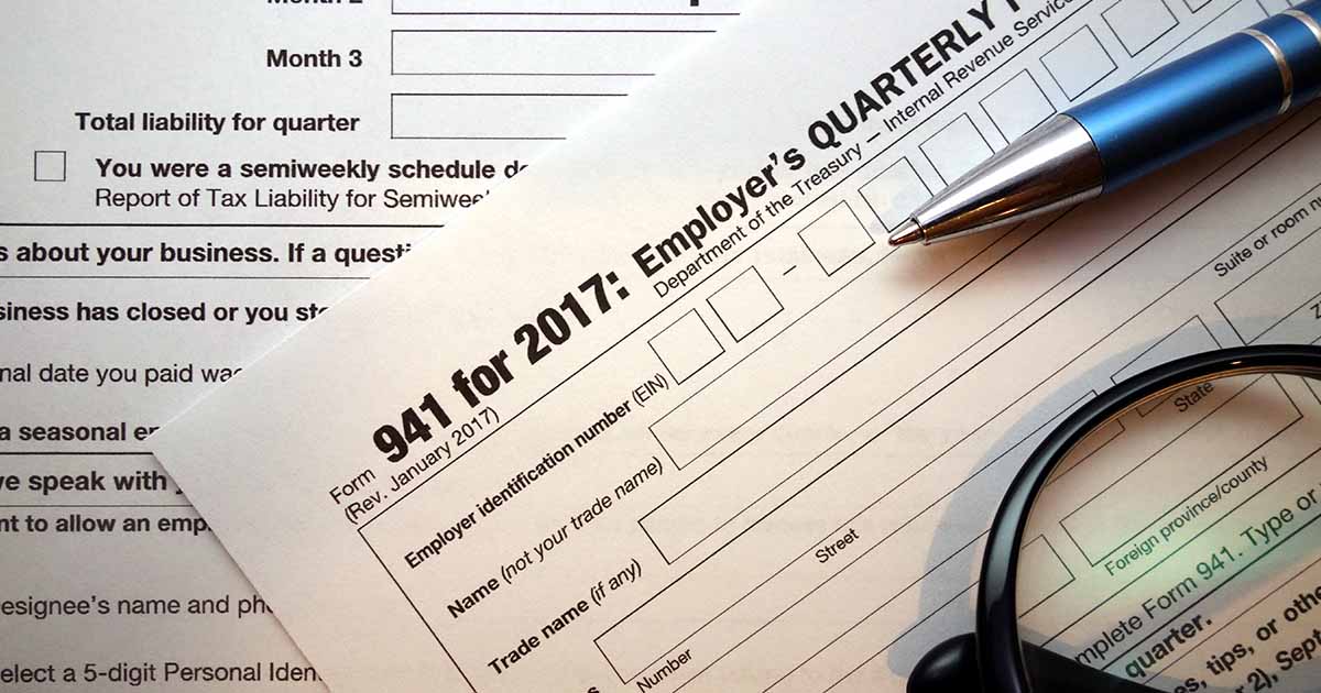 Business 941: Employer’s Quarterly Federal Tax Return