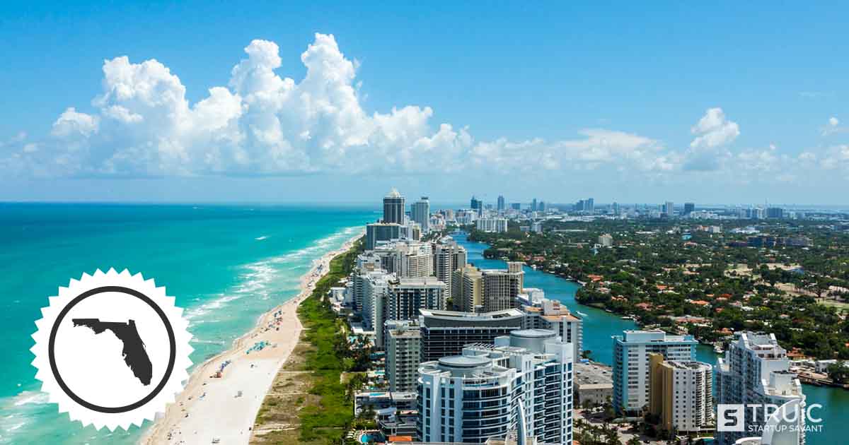 Beach in Miami, Florida.