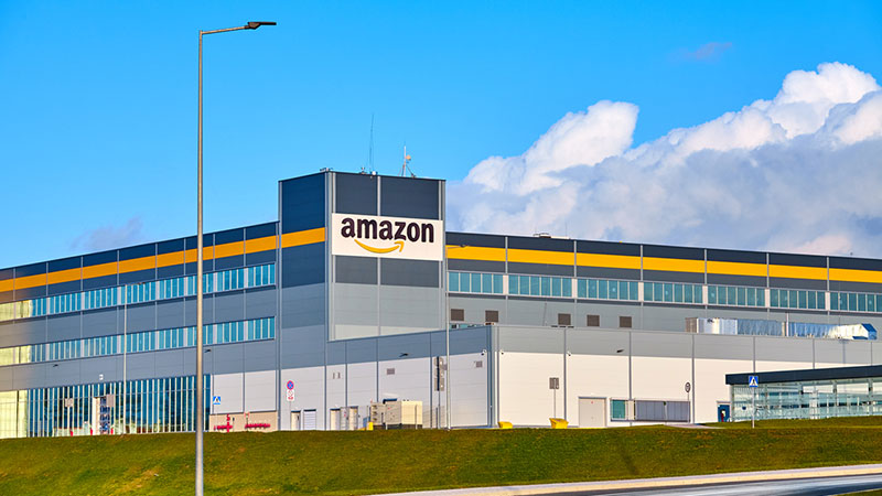 Amazon Robotics e-commerce center.
