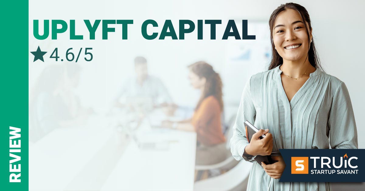 Woman reviewing Uplyft Capital.