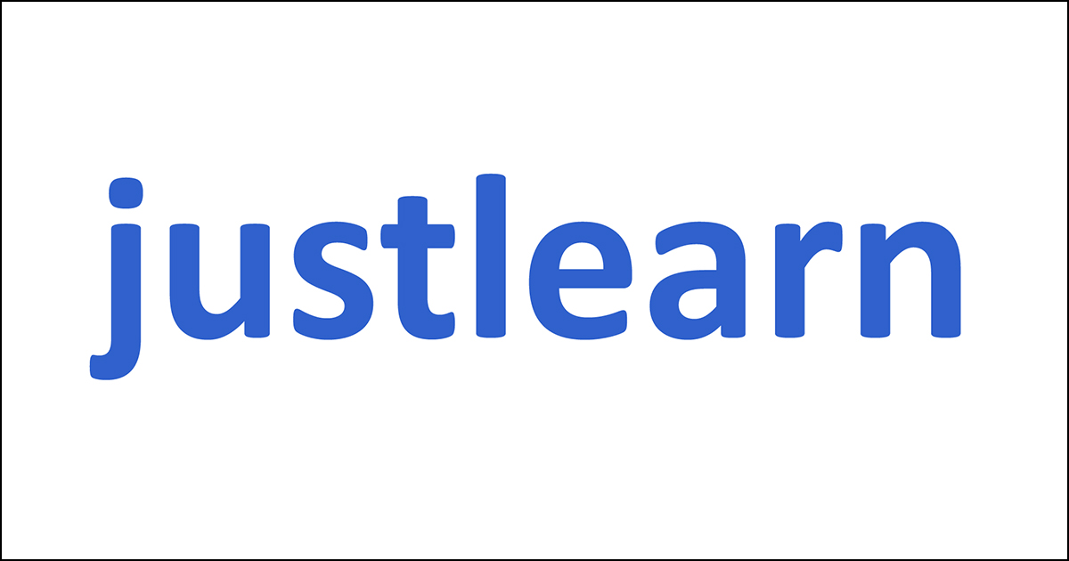 Justlearn logo.
