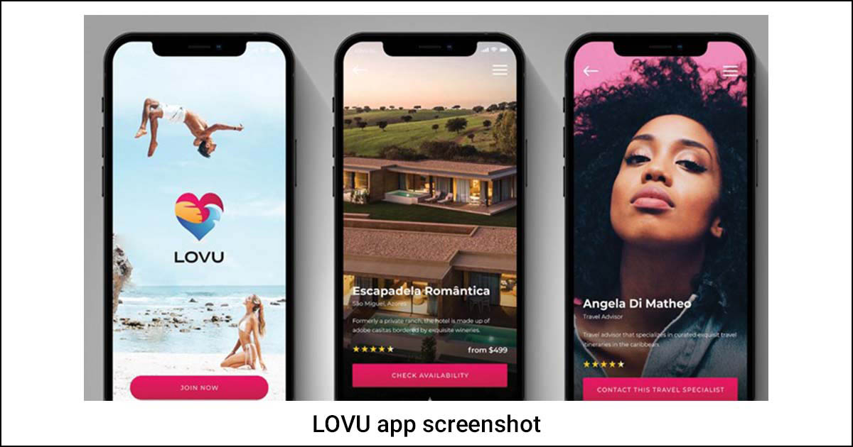 LOVU app screenshot.