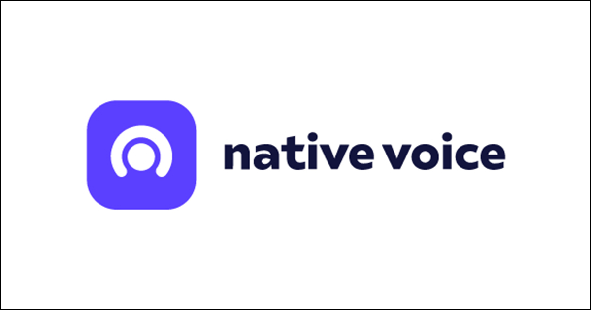Native Voice logo.