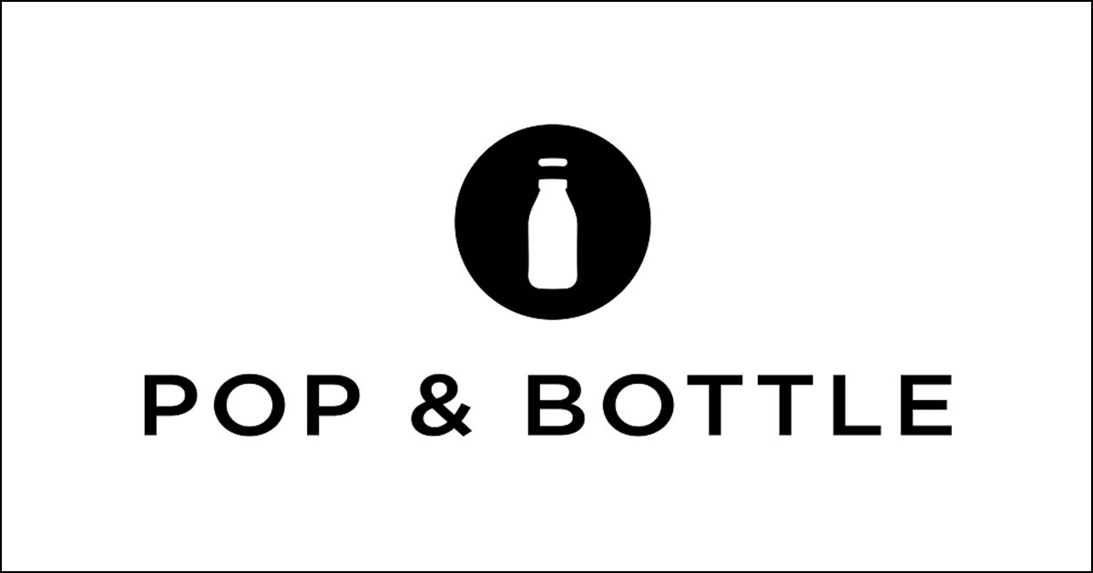 Pop and Bottle logo.