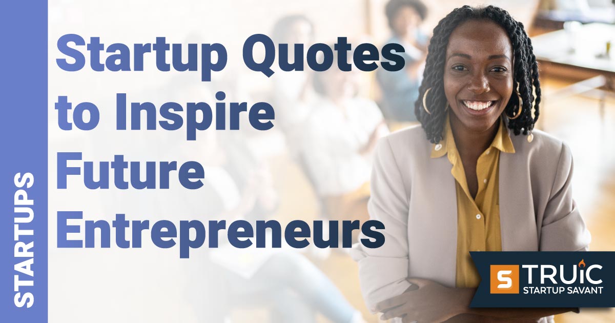 Entrepreneur sharing startup quotes.