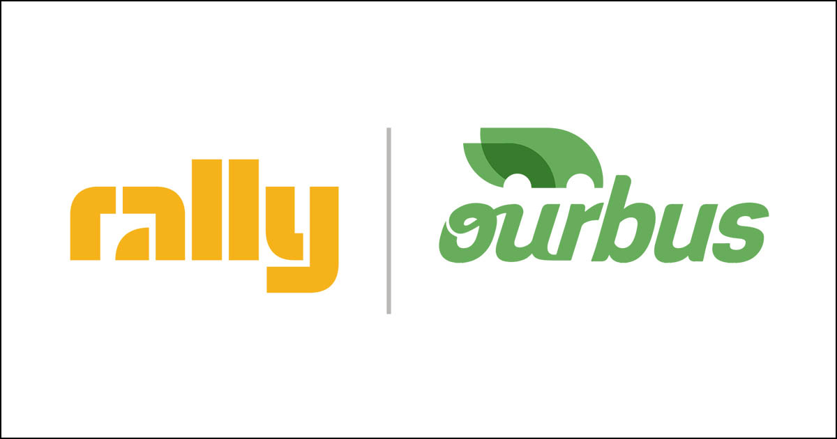 Rally OurBus logos.