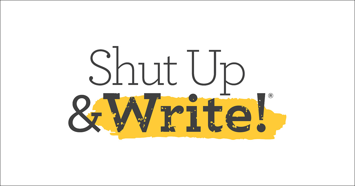 Shut Up & Write! logo.