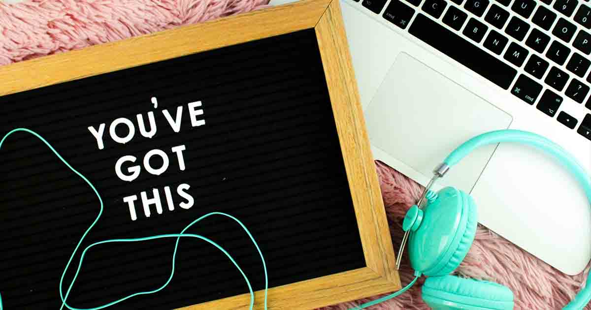 https://startupsavant.comLetter board with text saying, "You've Got This" next to turquoise headphones and laptop.